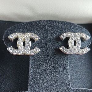 SOLD..Authentic Chanel Stud Earrings